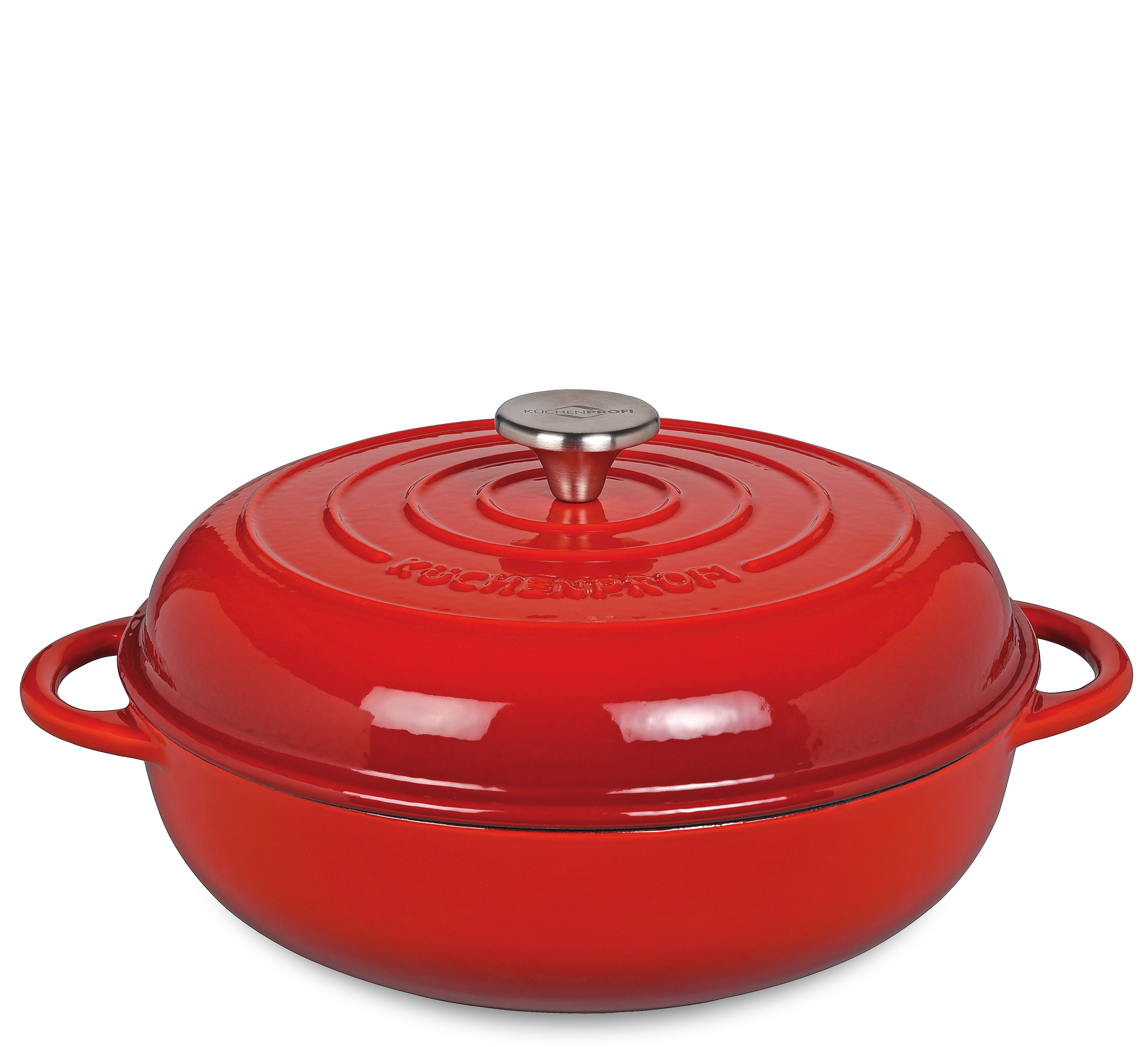 PROVENCE - Gourmetpfanne mit hohem Deckel, 28 cm classic red