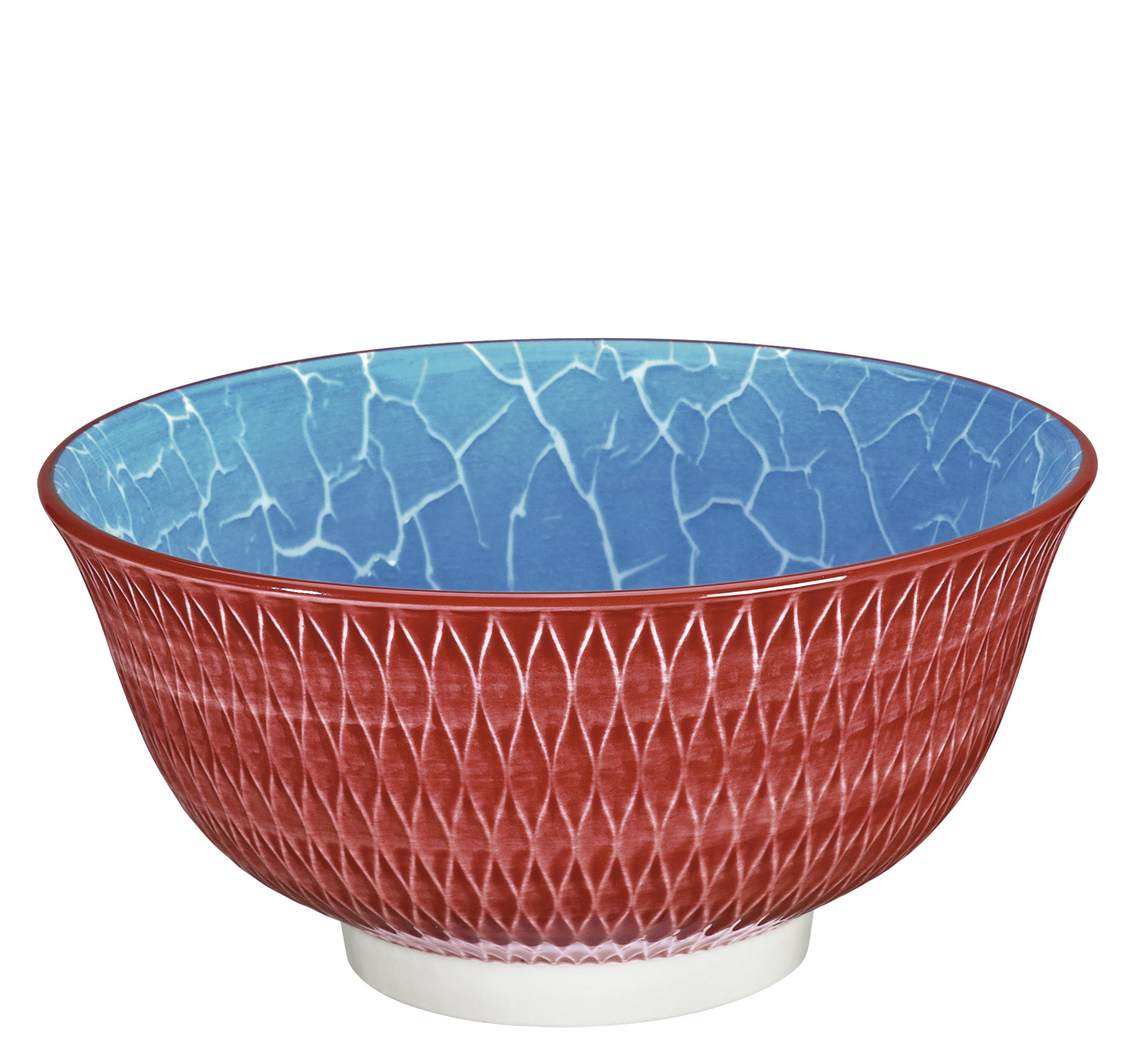 Bowl AMICI Rauten rot 15,5 cm